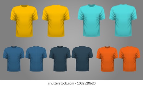 Download T Shirt Mockup Blue High Res Stock Images Shutterstock