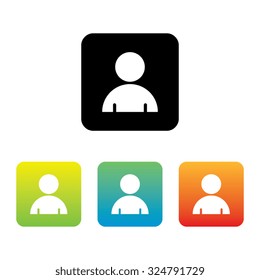 Colorful Set of User Profile Icons