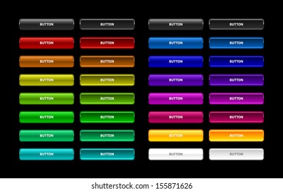 Colorful set of web buttons