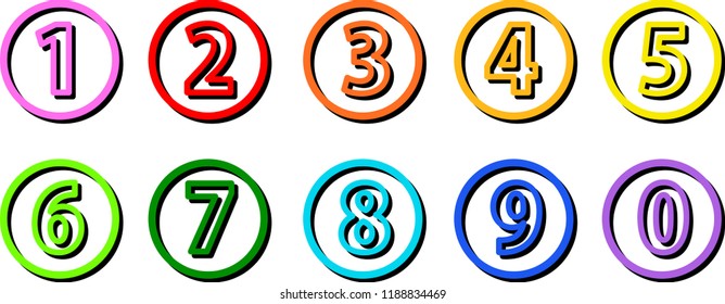 Colorful Shadowed figure set
