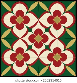 Colorful Shamrocks and Four-Leaf Clover Pattern Perfect for Saint Patrick's Day Celebrations and Festive Décor