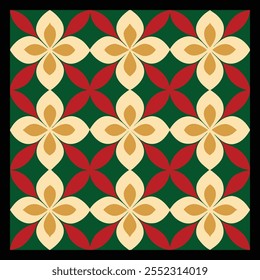 Colorful Shamrocks and Four-Leaf Clover Pattern Perfect for Saint Patrick's Day Celebrations and Festive Décor