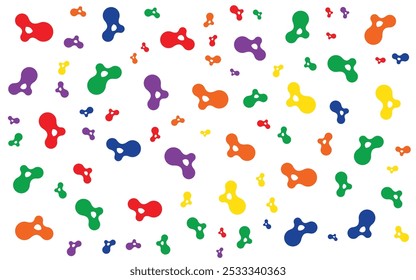 Colorful Shape Abstract background in flat style