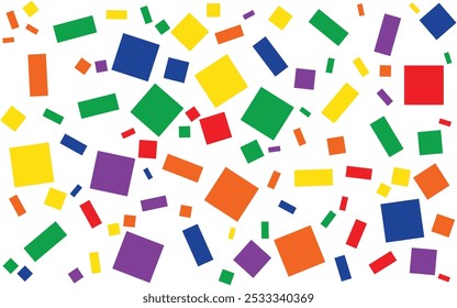 Colorful Shape Abstract background in flat style