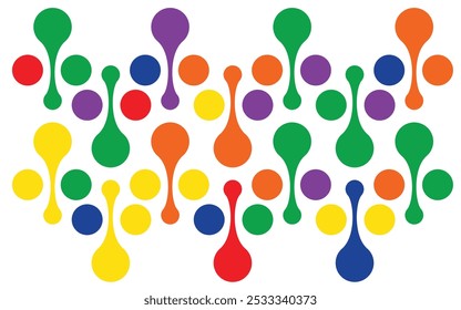 Forma Colorida Fundo abstrato em estilo plano