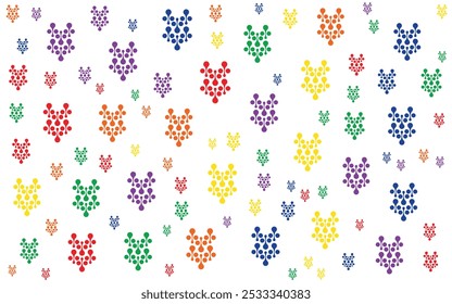 Colorful Shape Abstract background in flat style