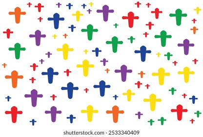 Colorful Shape Abstract background in flat style