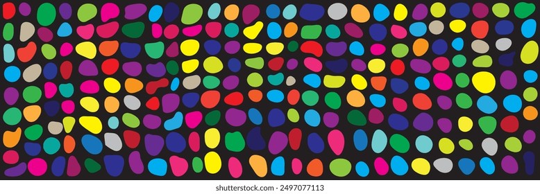 colorful shape. abstract pebble, liquid, blob water drop silhouette shape, decoration background wallpaper