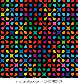 Colorful shape abstract vector design. Creative geometric colorful bright background with patterns. Collage. Design for prints, posters, cards, etc. Vector.
