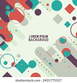 Colorful shape background. vector illustration background.