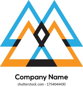 Diseño De Logotipos Coloridos Basados En Formas.