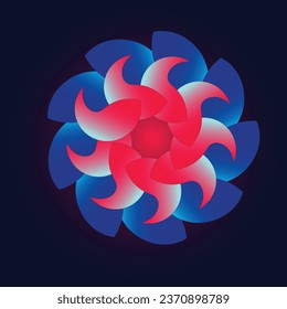 Colorful Shape Gradient Multi Colored Design Graphic Background