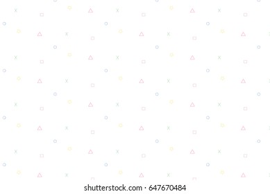 colorful shape modern vector clean simple editable pattern