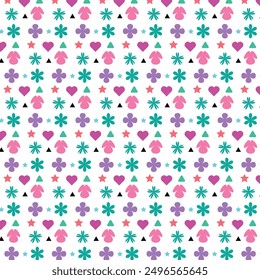 colorful shape and outline shape background