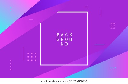 Colorful shape poster template art. Gradient vector minimal design concept. Web banner trendy style