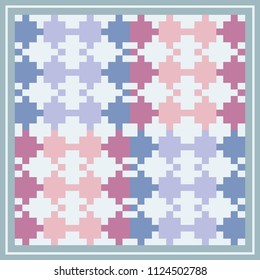 Colorful shape square design on white background