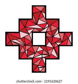 Colorful Shape Square unique  Mosaic Trendy