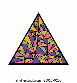 Colorful Shape Triangle Mosaic Trendy