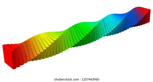 colorful shapes. 3d style vector illustration