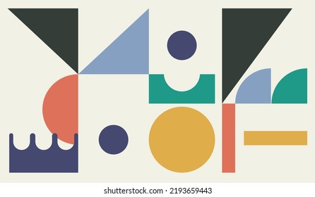 Plantilla de diseño de vectores de fondo abstracto de formas coloridas