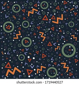 Colorful Shapes Background Vector Art
