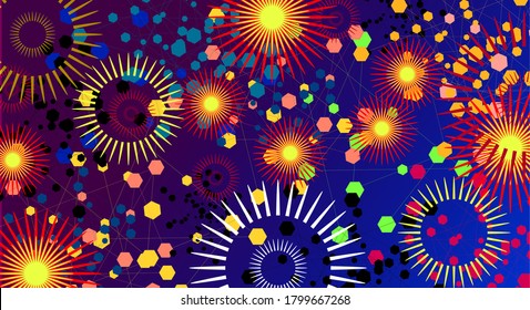 Colorful shapes design . shapes style pattern. Vector background texture.