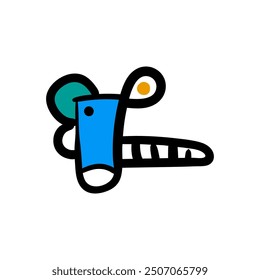 Formas coloridas y objetos de garabato, ilustración de moda contemporánea moderna Abstractas.