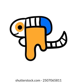 Formas coloridas y objetos de garabato, ilustración de moda contemporánea moderna Abstractas.