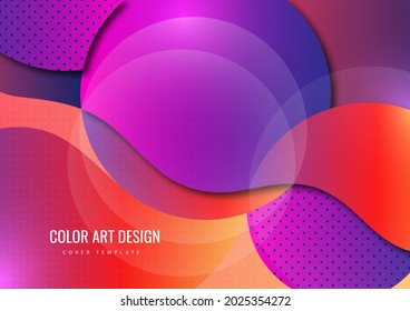 Colorful shapes on a creative background, modern geometric pattern. Business or technology presentation design template, brochure or flyer template or geometric web banner. Vector illustration