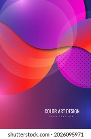 Colorful shapes on a creative background, modern geometric pattern. Business or technology presentation design template, brochure or flyer template or geometric web banner. Vector illustration