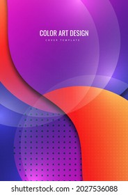 Formas coloridas sobre un fondo creativo, diseño geométrico moderno. Plantilla de diseño de presentación de empresa o tecnología, plantilla de folleto o folleto o banner web geométrico. Ilustración del vector