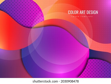 Colorful shapes on a creative background, modern geometric pattern. Business or technology presentation design template, brochure or flyer template or geometric web banner. Vector illustration