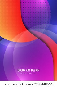 Colorful shapes on a creative background, modern geometric pattern. Business or technology presentation design template, brochure or flyer template or geometric web banner. Vector illustration
