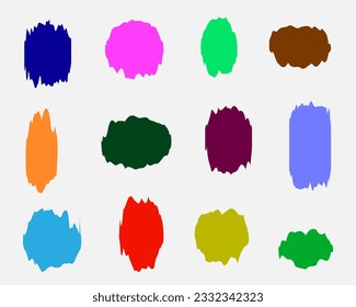 Colorful Shapes Vector Art, Colorful vector shapes set