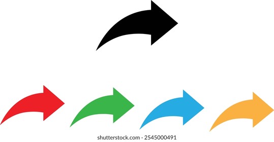 Colorful share icon set in different colors isolated on white background . Share icon vector