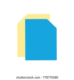 colorful sheet paper to note business document