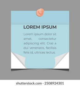 Colorful sheets for sticky notes on white background.