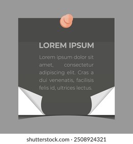 Colorful sheets for sticky notes on white background.