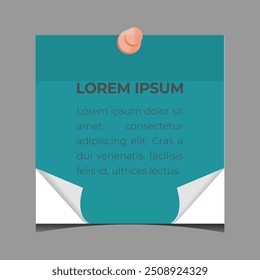 Colorful sheets for sticky notes on white background.