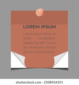 Colorful sheets for sticky notes on white background.