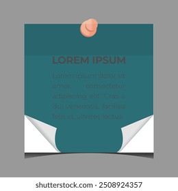 Colorful sheets for sticky notes on white background.