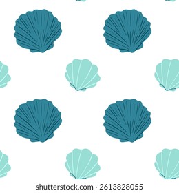 Colorful shell pattern design on white background suitable for various uses