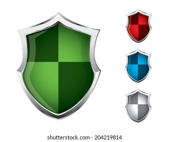 Colorful shields