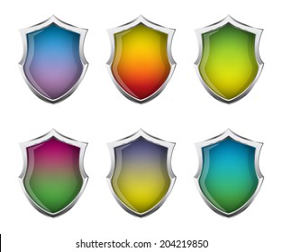 Colorful shields
