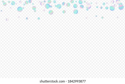 Colorful Shine Celebrate Transparent Background. Hologram Abstract Circle Illustration. Carnival Pattern. Holographic Effect Texture.