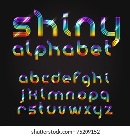 Colorful Shiny Alphabet