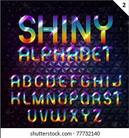 Colorful Shiny Alphabet