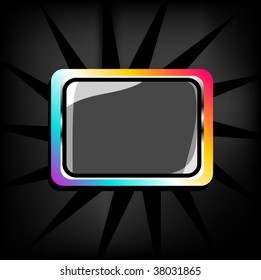 colorful shiny button for text