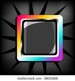 colorful shiny button for text