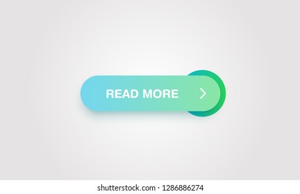 Colorful shiny and clean button for websites and online usage, vector illustration